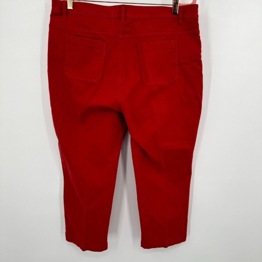 Men's Red Slim Fit Jeans - Picture 4 of 4
